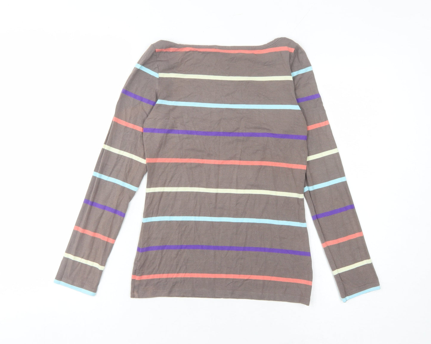 Womens UK Size S Oasis Multicoloured Basic T-Shirt