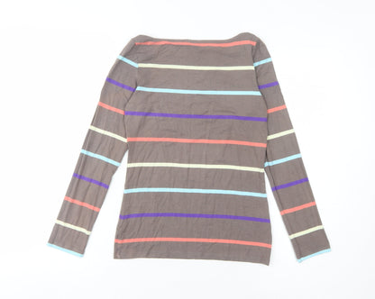 Womens UK Size S Oasis Multicoloured Basic T-Shirt