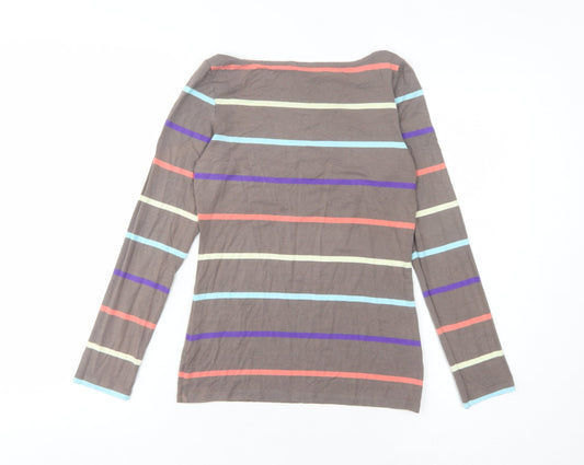 Womens UK Size S Oasis Multicoloured Basic T-Shirt