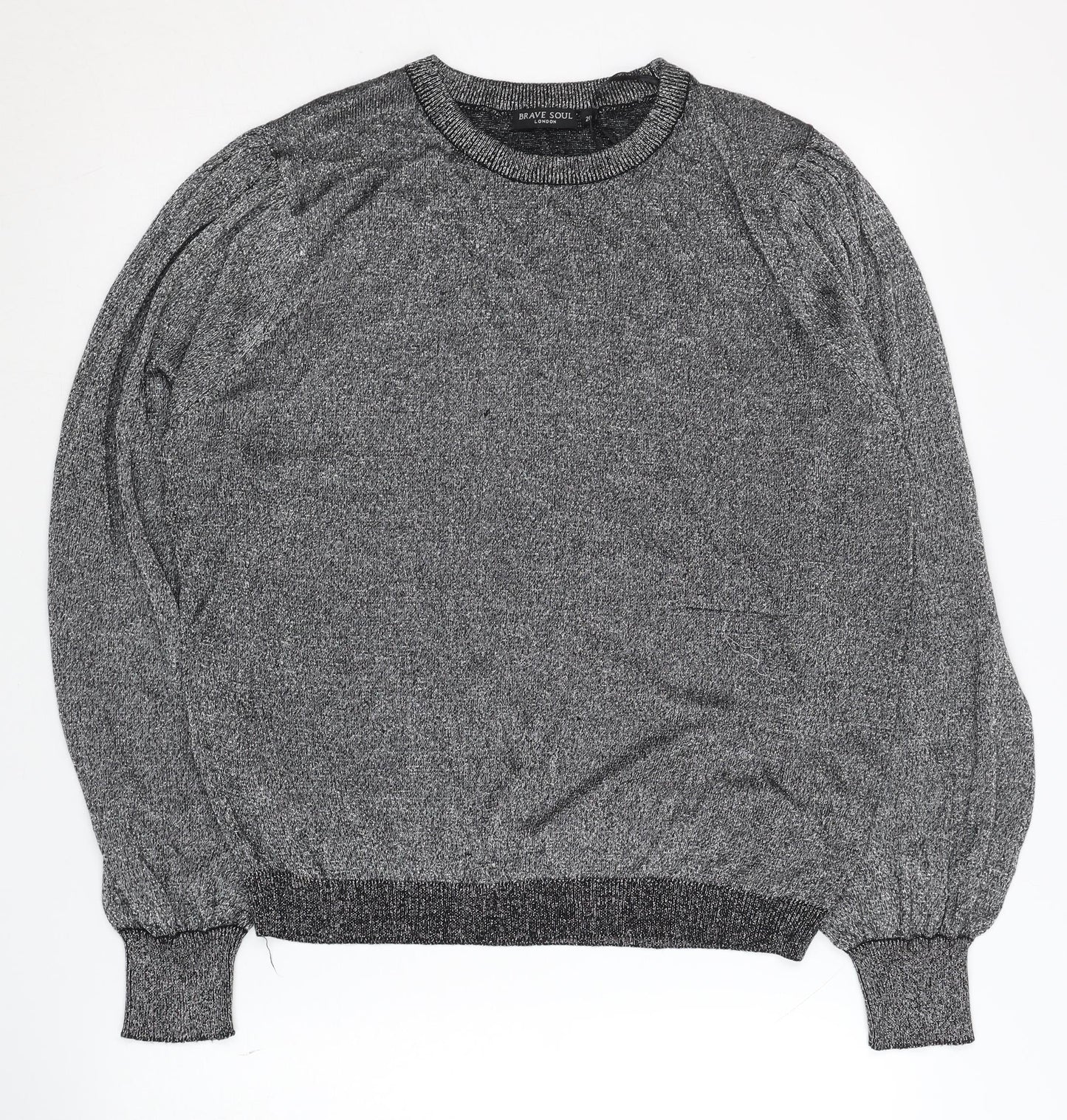 Womens UK Size 20 Brave Soul Grey Pullover Jumper