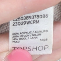 Womens UK Size UK 8 Topshop Beige Pullover Jumper