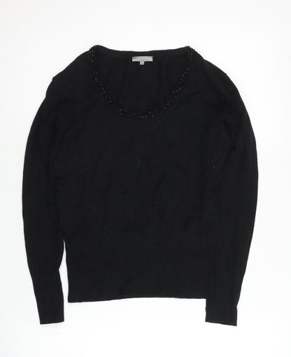 Womens UK Size M John Lewis Black Pullover Jumper
