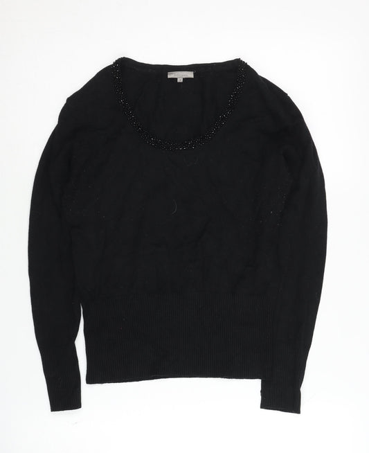 Womens UK Size M John Lewis Black Pullover Jumper