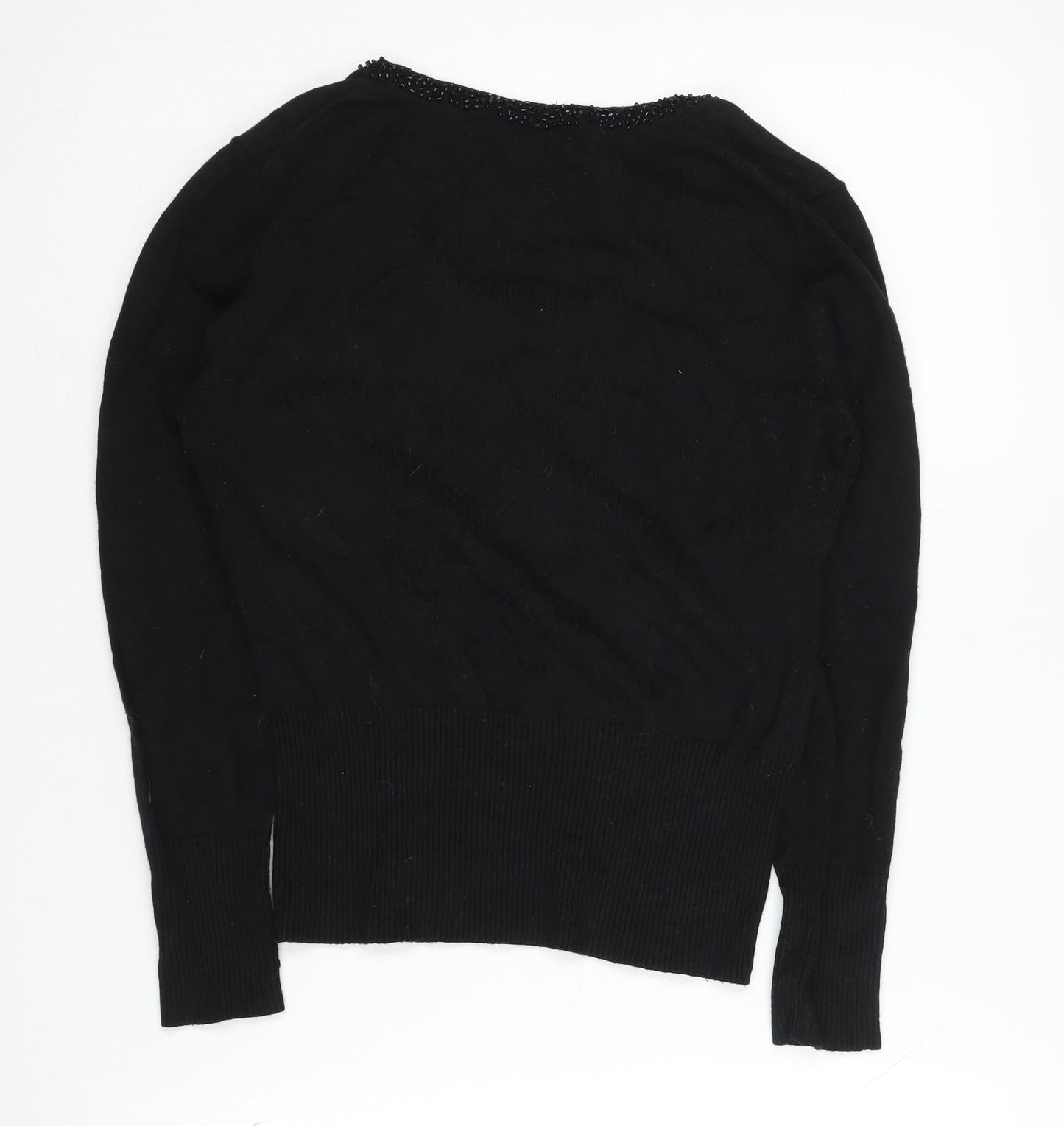 Womens UK Size M John Lewis Black Pullover Jumper