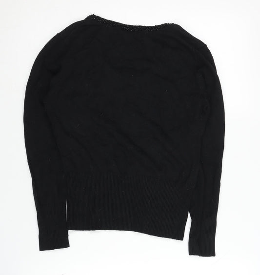 Womens UK Size M John Lewis Black Pullover Jumper