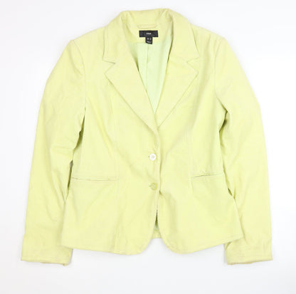 H&M Women's Green Blazer, Size 16, Casual Corduroy