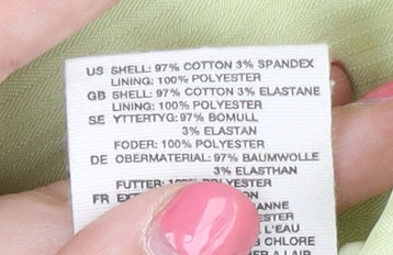 H&M Women's Green Blazer, Size 16, Casual Corduroy