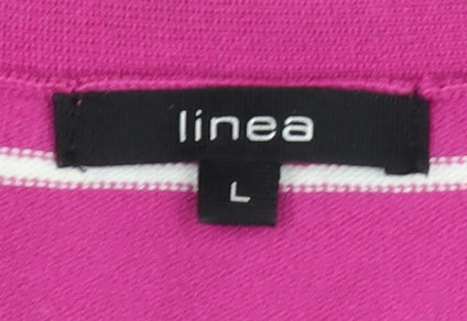 Womens UK Size L Linea Pink Cardigan Jumper