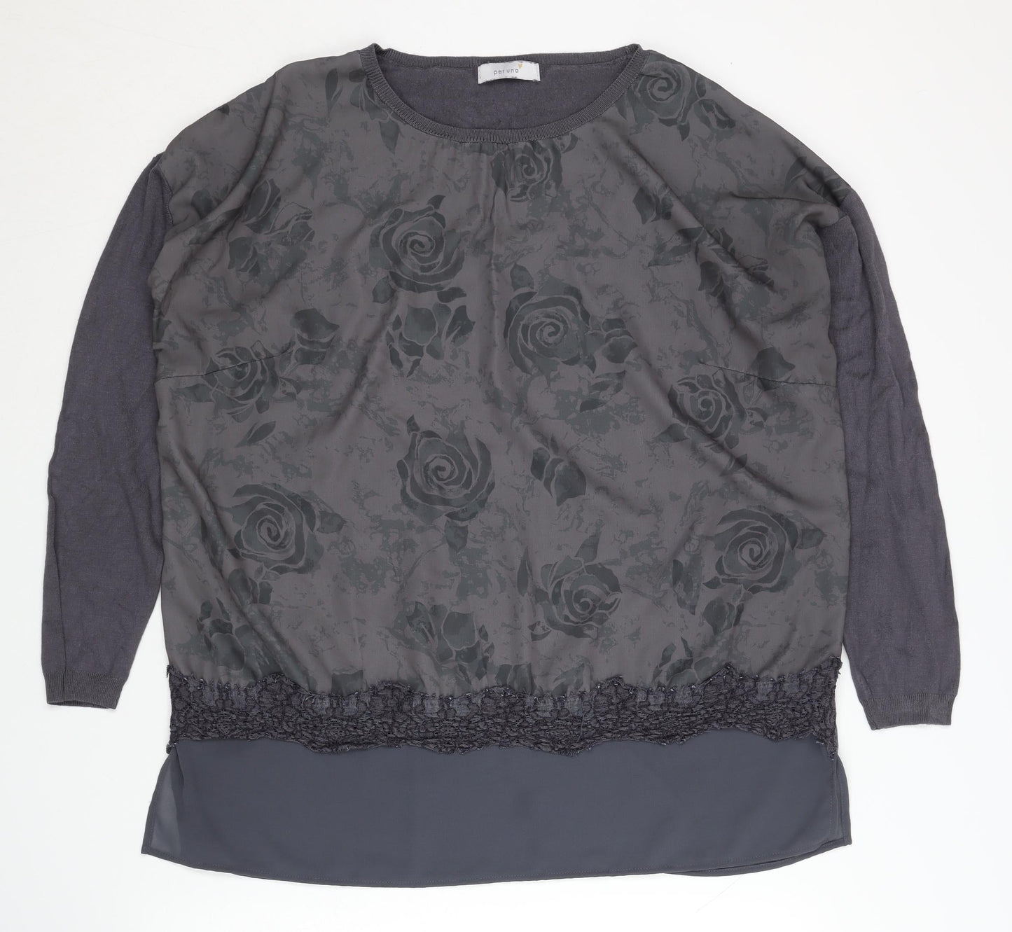 Womens UK Size 12 Marks and Spencer Grey Pullover Jumper
