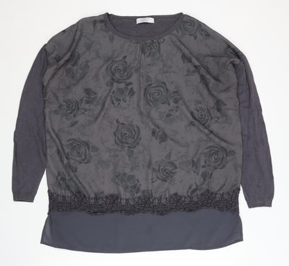 Womens UK Size 12 Marks and Spencer Grey Pullover Jumper