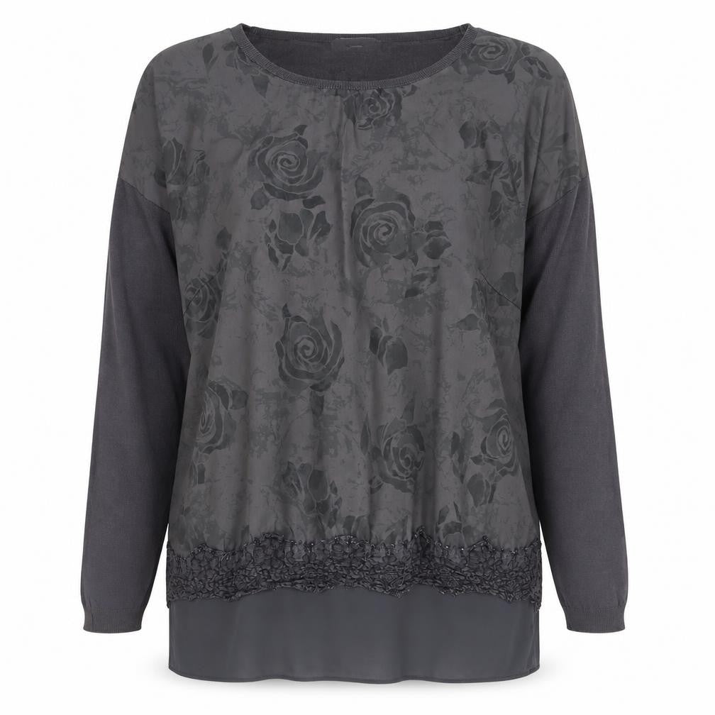 Womens UK Size 12 Marks and Spencer Grey Pullover Jumper