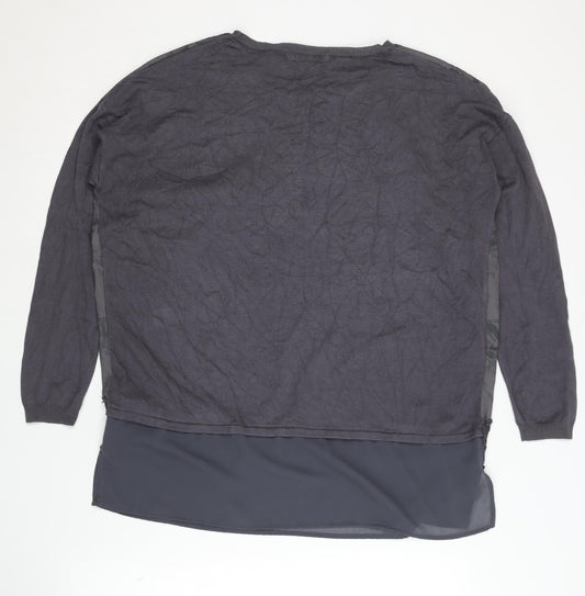 Womens UK Size 12 Marks and Spencer Grey Pullover Jumper