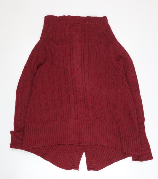 Womens UK Size 14 Mantaray Red Cardigan Jumper