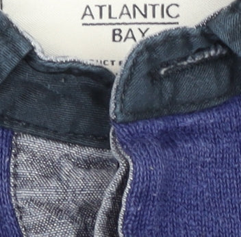 Atlantic Bay Men's XL Striped Henley Jumper