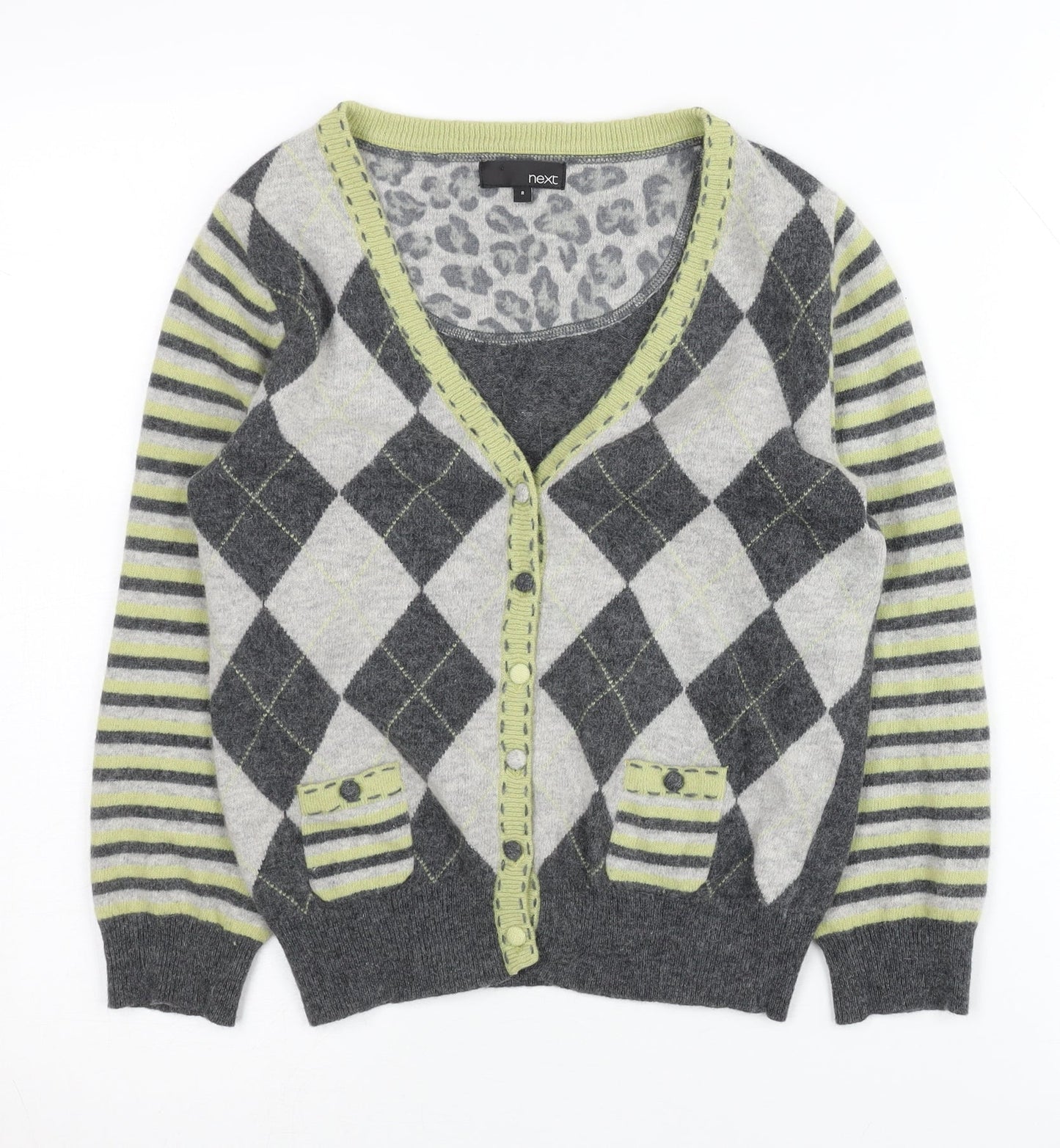 Womens UK Size 8 NEXT Multicoloured Cardigan Jumper