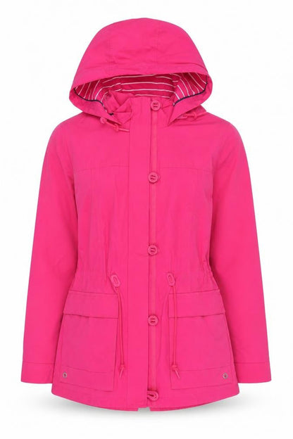 Marks & Spencer Women's Pink Size 6 Hooded Rain Coat