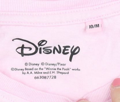 Womens UK Size M Disney Pink  T-Shirt