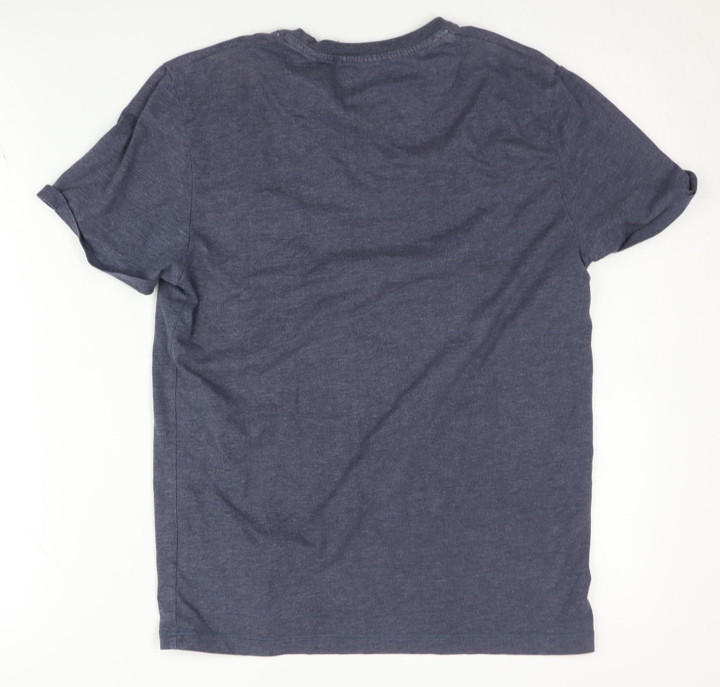 Spitalfields Men's Blue S Crew Neck T-Shirt with Pocket
