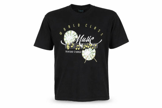 York Men's Black Music Graphic T-Shirt - Size S