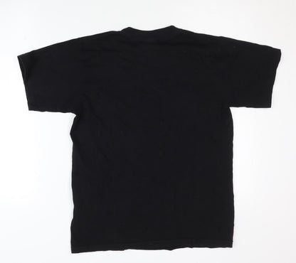 York Men's Black Music Graphic T-Shirt - Size S