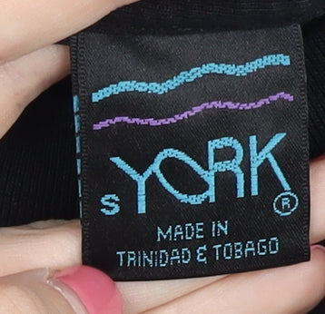 York Men's Black Music Graphic T-Shirt - Size S