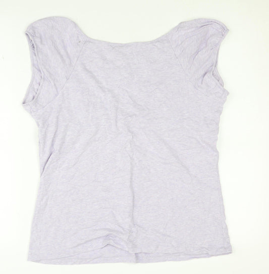 Jasper Conran Women's Purple Blouse, Size 18, Lace V-Neck