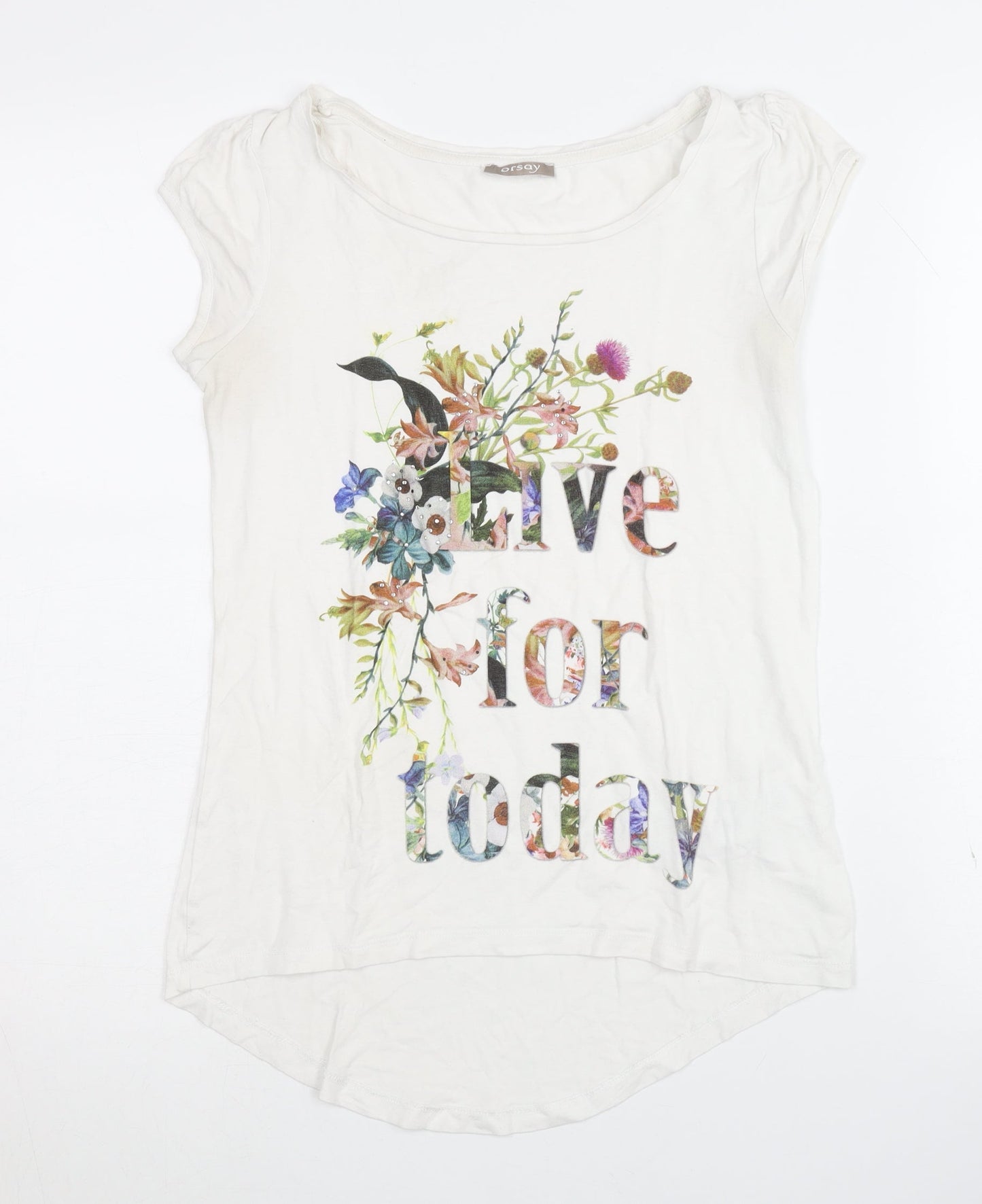 Womens UK Size XS ORSAY White  T-Shirt