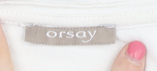 Womens UK Size XS ORSAY White  T-Shirt