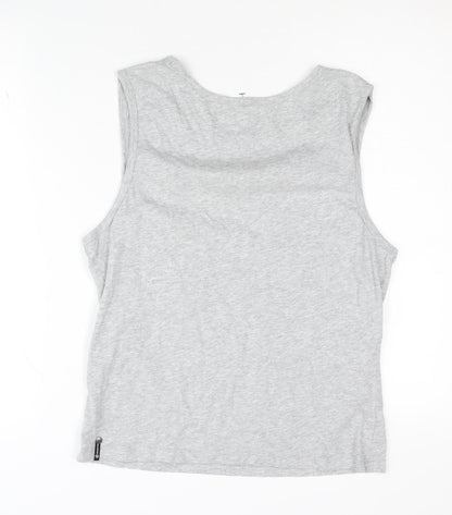 VonZipper Grey Sleeveless Tank Top Size 10