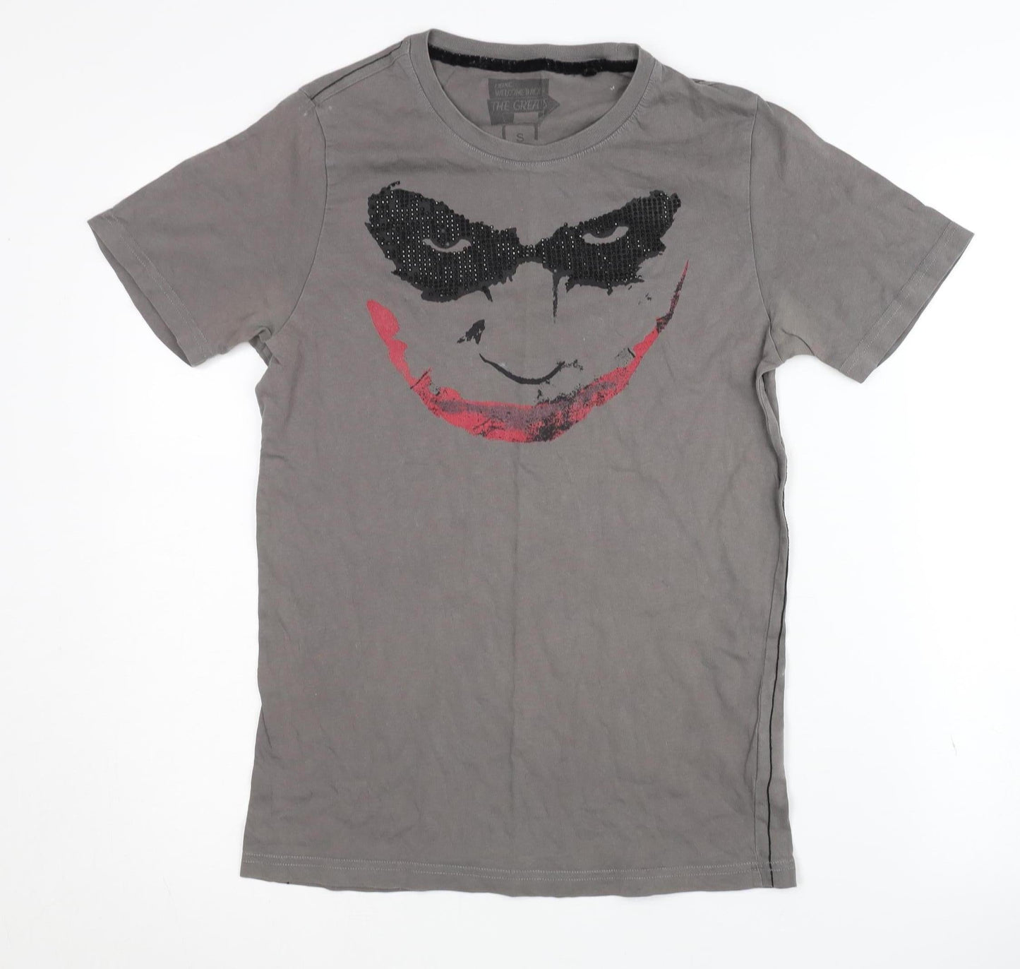 Next Men's Grey Batman Movie T-Shirt, Size S, Graphic Print