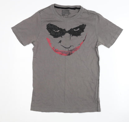 Next Men's Grey Batman Movie T-Shirt, Size S, Graphic Print