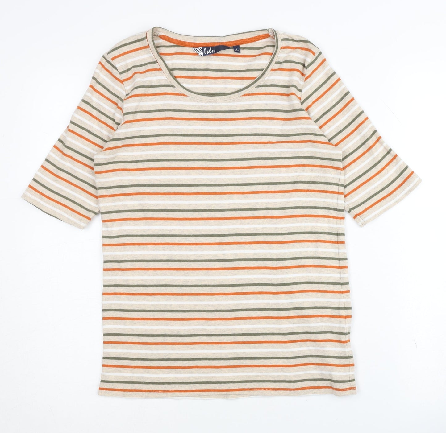 Womens UK Size S Isle Multicoloured Basic T-Shirt