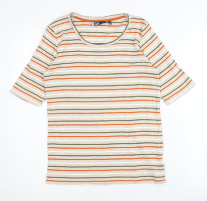 Womens UK Size S Isle Multicoloured Basic T-Shirt