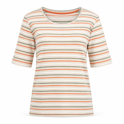 Womens UK Size S Isle Multicoloured Basic T-Shirt