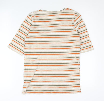 Womens UK Size S Isle Multicoloured Basic T-Shirt