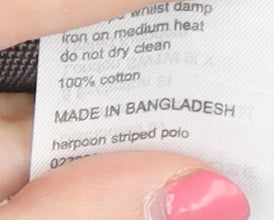 Mountain Warehouse Men's Grey Striped Polo Shirt - L