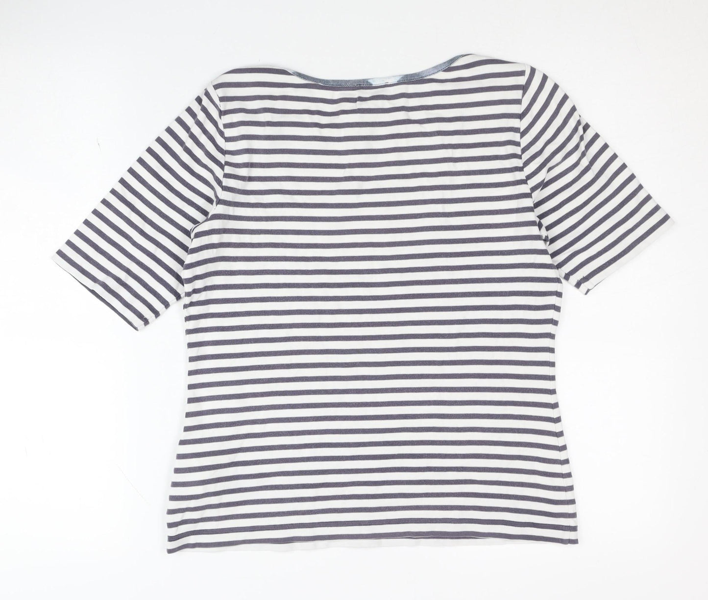 Womens UK Size 10 Gerry Weber Blue Classic T-Shirt