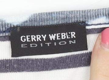 Womens UK Size 10 Gerry Weber Blue Classic T-Shirt