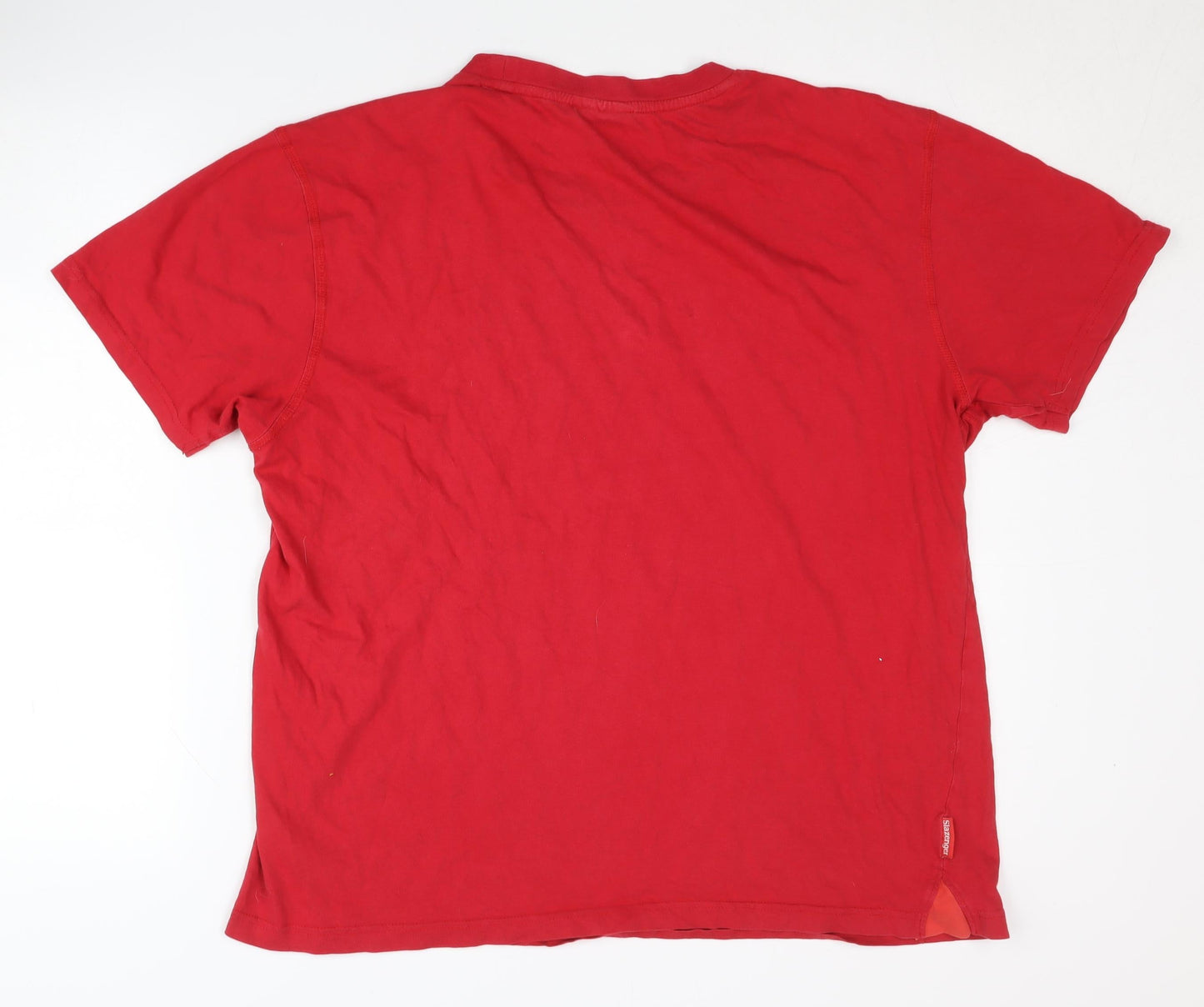 Slazenger Red Men's L Crew Neck Cotton T-Shirt