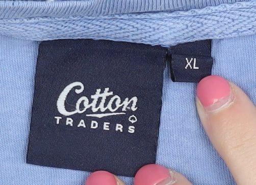 Mens UK Size XL Cotton Traders Blue  T-Shirt