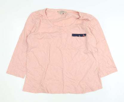 Womens UK Size 12 Dorothy Perkins Pink Basic T-Shirt