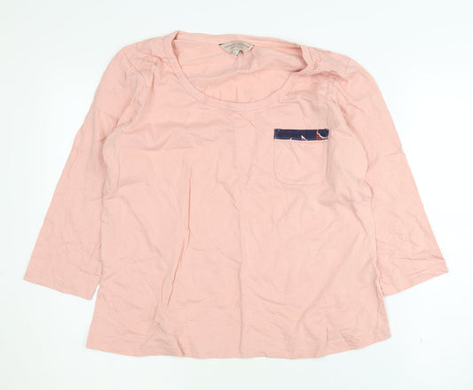 Womens UK Size 12 Dorothy Perkins Pink Basic T-Shirt