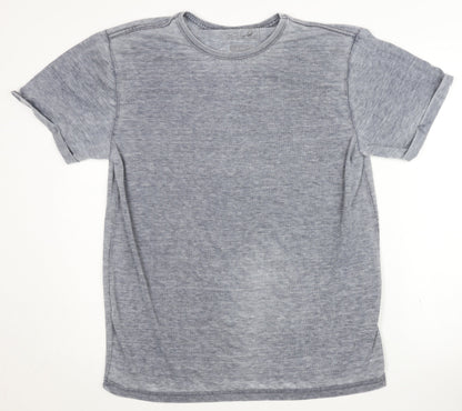 Red Herring Men's Grey T-Shirt L Crew Neck Short Sleeve