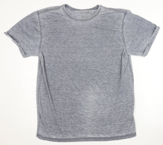 Red Herring Men's Grey T-Shirt L Crew Neck Short Sleeve