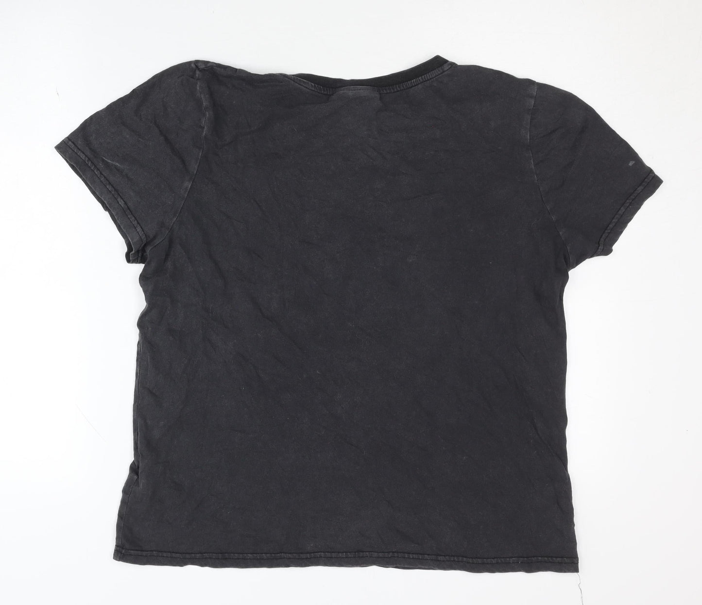 Unisex Adults UK Size M Disney Black Basic T-Shirt