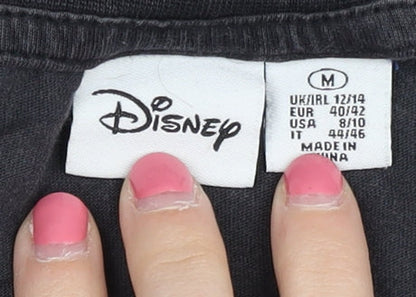 Unisex Adults UK Size M Disney Black Basic T-Shirt