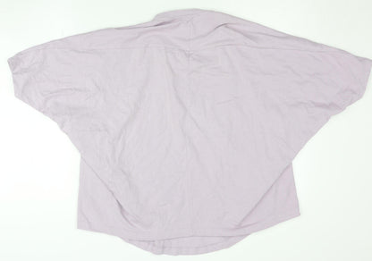 Womens UK Size S Zara Purple Basic T-Shirt