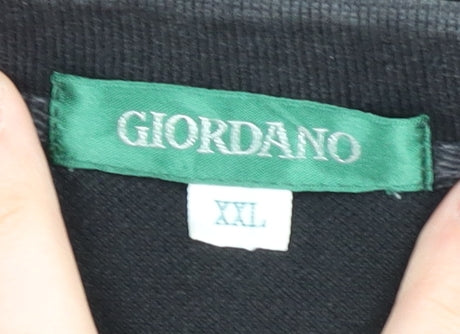 Giordano Men's Black XL Polo Shirt - Stylish Casual Wear