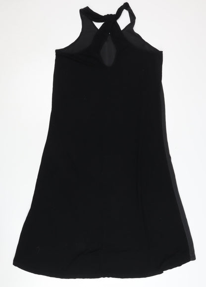 Mercer & Madison Black Hi-Low Slip Dress Size 10