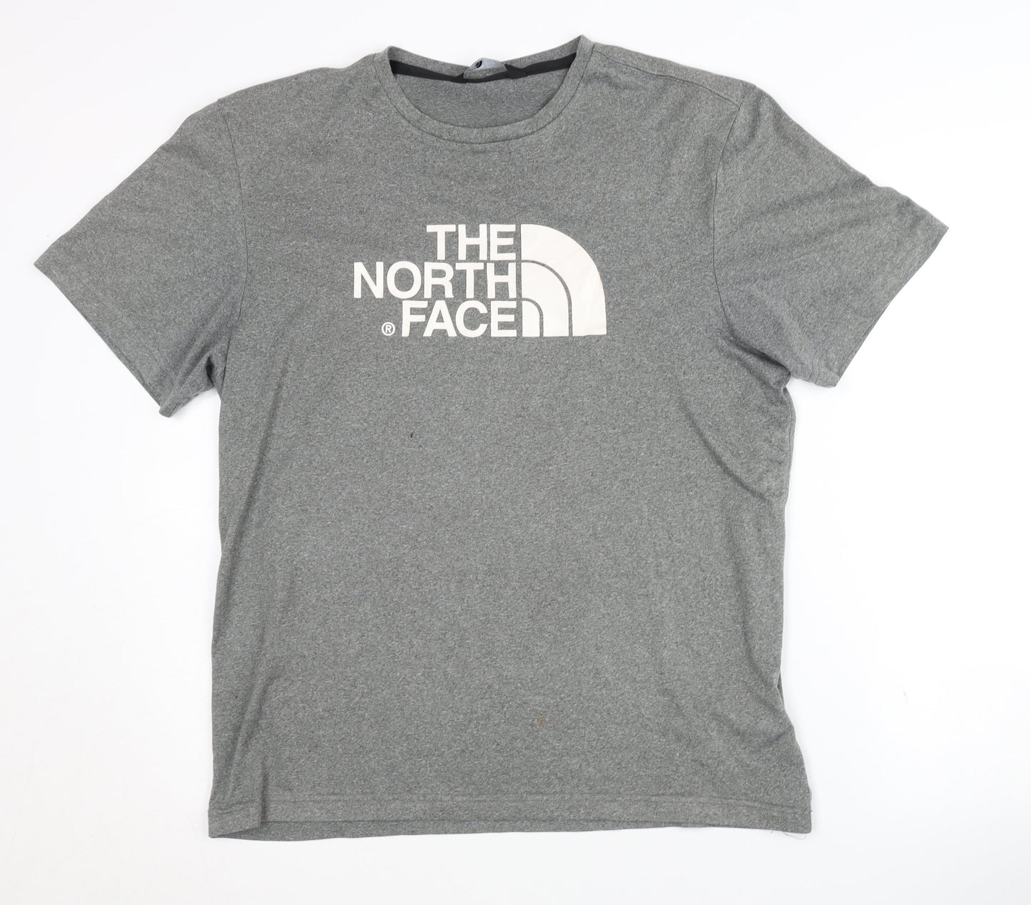 The North Face Men's Grey Short Sleeve Crew Neck T-Shirt